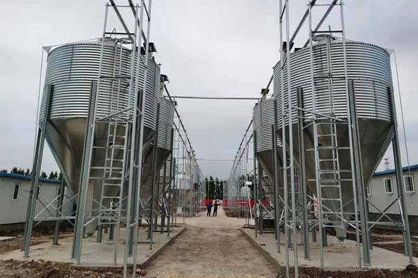 Feed mill beam structure erection by Feeky-Tee Nigeria Limited
